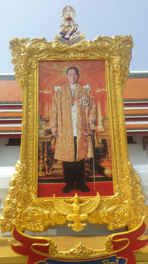 Thailand really, really like their king. Bangkok has paintings of him everywhere! 